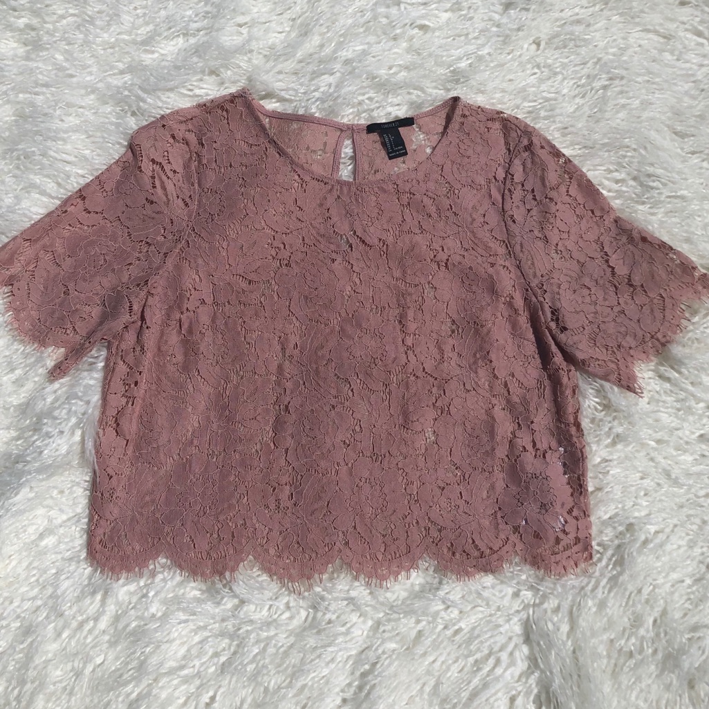 Pink Lace Top